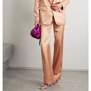 A.L.C Ford Satin Blush Straight Leg Pants size 2
